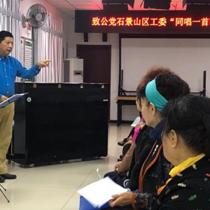 致公党石景山区工委开展“同唱一首歌”主题活动