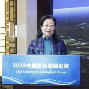 闫傲霜出席“2019中国绿色发展论坛”并发表主旨演讲