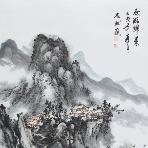 陈忠洲《秋游归来》国画